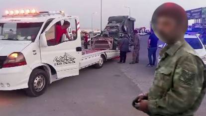 Aracını tanka çevirip askeri kamuflaj giydi: Sağlık kuruluna sevk edildi!