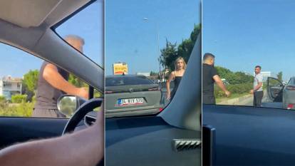 Trafik magandaları evli çifte dehşeti yaşattı!