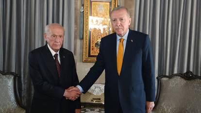 Cumhurbaşkanı Erdoğan MHP lideri Bahçeli ile görüştü