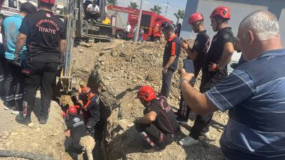 Toprak kaymasında bir işçi göçük altında kaldı! Sevindiren haber geldi