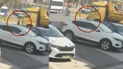 Eyüpsultan’da hafriyat kamyonu kadını ezdi: Kan donduran kaza anı kamerada