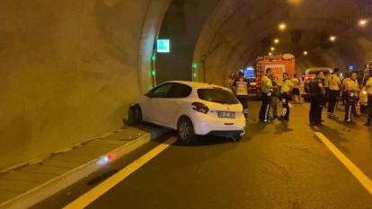 Cebeci Tüneli’nde 9 araçlık zincirleme kaza: Yaralılar var!