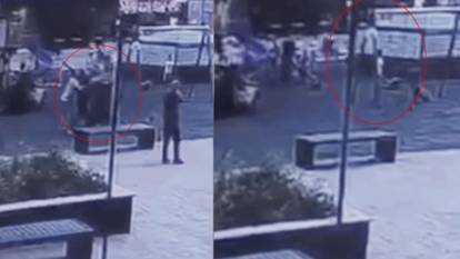 Gücü parkta oynayan 2 çocuğa yetti: Birinin kolu kırıldı!
