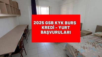 2025 GSB KYK BURS - KREDİ YURT BAŞVURULARI| KYK yurt ve burs başvurusu ne zaman?