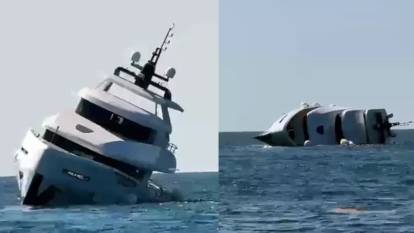 40 milyonluk yat 5 ayda yapıldı, 15 dakikada battı: O anlar anbean kamerada!