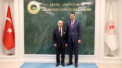 Eski TBMM Başkanı Hikmet Çetin Bakan Murat Kurum ile görüştü