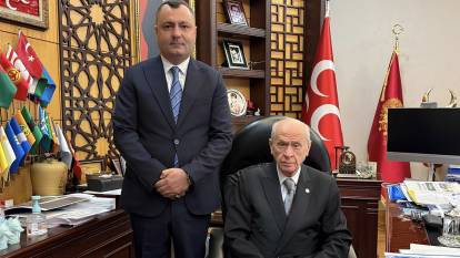 Bahçeli’yi ziyaret eden Ülkü Ocakları Ankara İl Başkanı Şanlı’dan Ali Koç’a destek