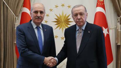 Cumhurbaşkanı Erdoğan, TBMM Başkanı Kurtulmuş'u kabul etti