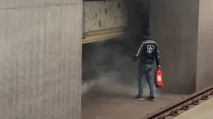 Mahmutbey metrosunda yangın paniği: Yolcular tahliye dildi