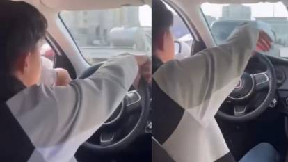 Trafik magandası dehşet saçtı: O anlar saniye saniye kamerada