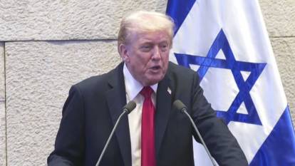 ABD Başkanı Trump İsrail Meclisi'nde konuştu: Ortadoğu'nun altın çağı olacak!