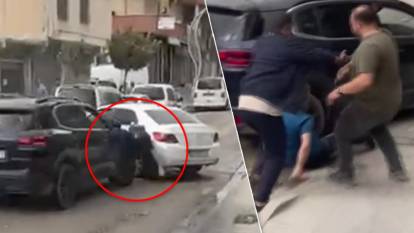 Tartıştığı adamı iki aracın arasına sıkıştırdı, yetmedi ezmeye çalıştı!