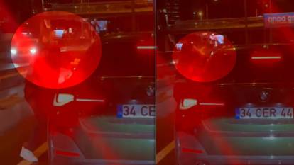 Bakırköy'de yol verme kavgası: Trafik magandası yanında çocuğu olan kadın sürücüyü darp etti