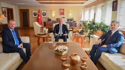 Bakan Ersoy, RTÜK Başkanı Daniş ve Türk Telekom CEO'su Şahin'i ağırladı!