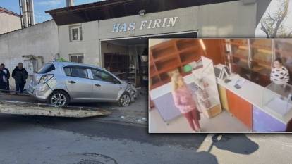 Ortalık savaş alanına döndü! 78 yaşındaki sürücü fırına böyle daldı: Facia anları kamera