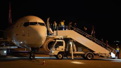 2,5 yıl aradan sonra ilk Türk uçağı Süleymaniye’de!