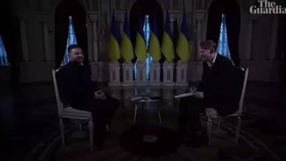 Kiev’de tarihi an! Zelenski’nin röportajını elektrik kesintisi böldü