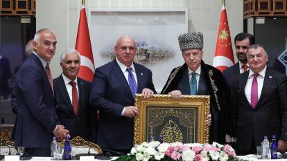 Cumhurbaşkanı Erdoğan, Dünya Ahıskalı Türkler Birliği heyetini kabul etti