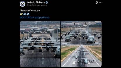 Yunanistan Hava Kuvvetleri'nden skandal paylaşım! Önce sildiler sonra taziye yayınladılar