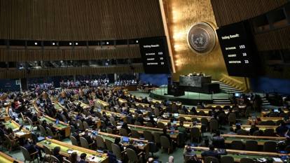 BM'de Filistin oylaması: İki devletli çözüm kabul edildi