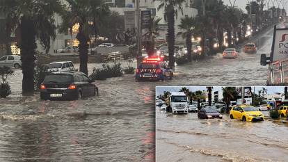 Fırtına ve sağanak Muğla’yı felç etti: Bodrum ve Marmaris’te evler su altında, tekneler alabora oldu