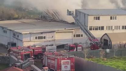 Tuzla'da korkutan fabrika yangını!