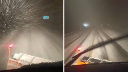 Antalya'da mevsimin ilk karı yağdı, Antalya-Konya karayolu beyaza büründü