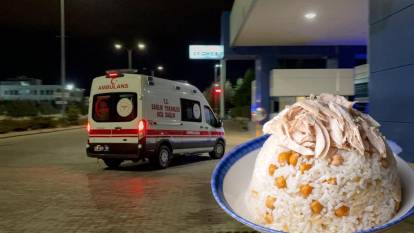 Kayseri'de tavuk pilav yiyen 30 işçi hastanelik oldu