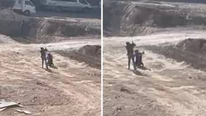 Gaziantep'te tepki çeken görüntü: Çocuk işçiye inşaat alanında darp!